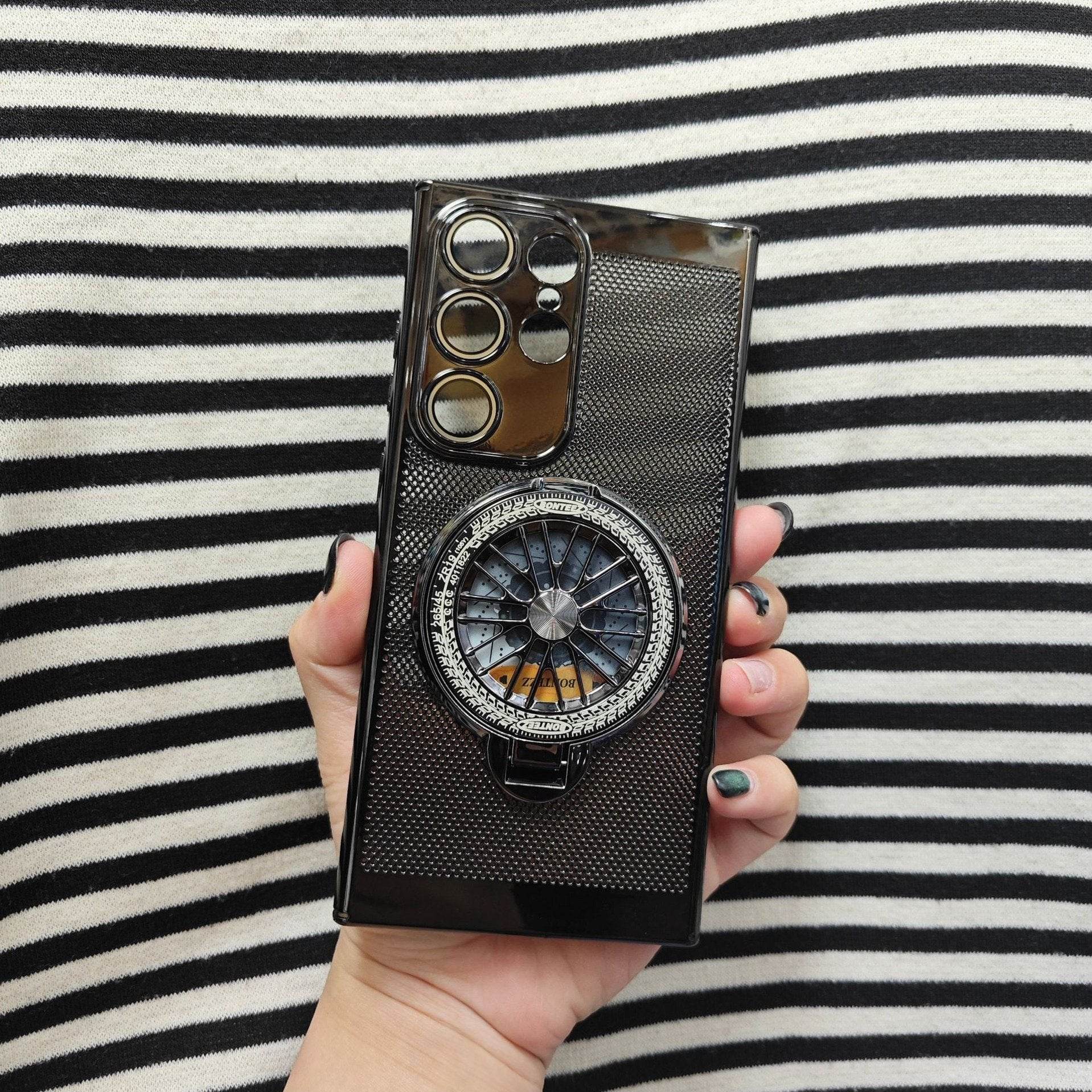 Galaxy S25 Series Brilliant Spin Rotating Wheel Stand Case - Million Cases 