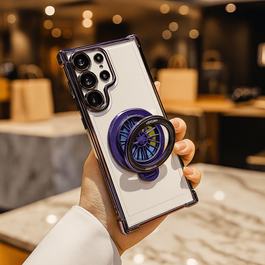 Electroplated Rotating Gyro Magnetic Case - Samsung - Million Cases 