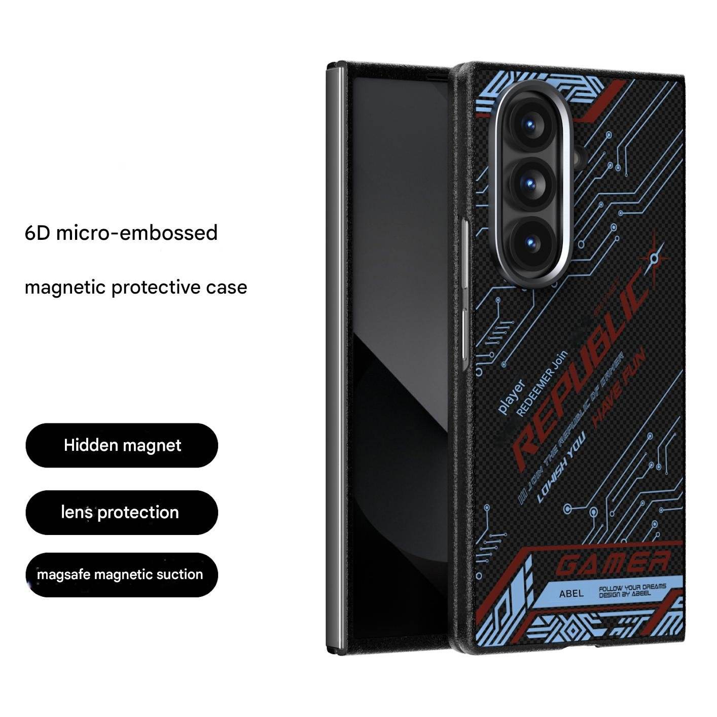 Republic Circuit Carbon Gamer Case - Million Cases 