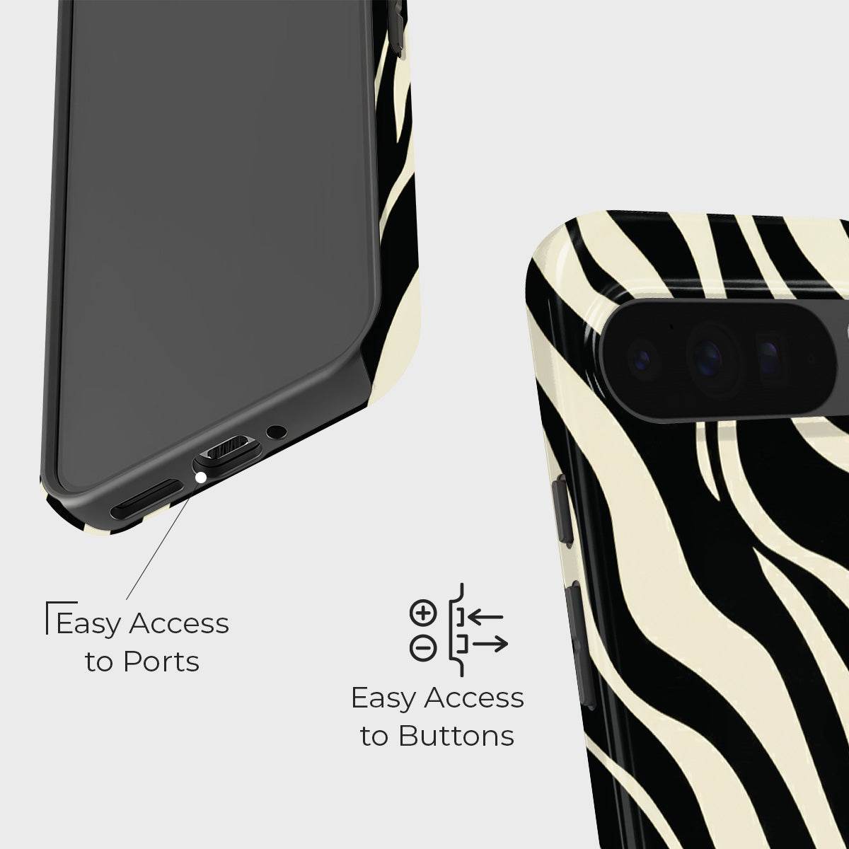 Cream & Ink Zebra - Million Cases 