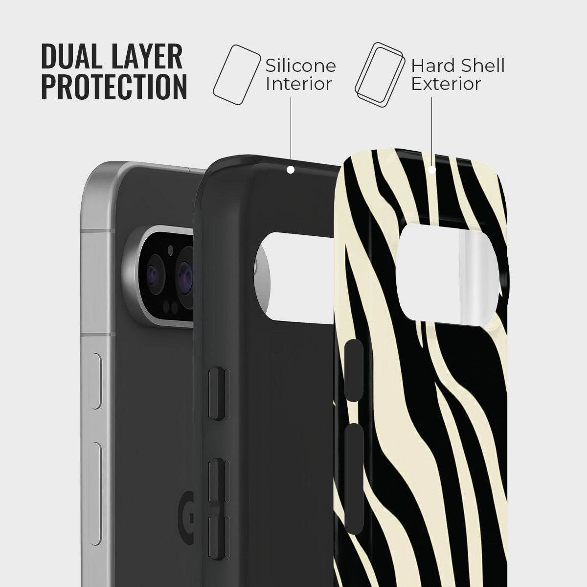Cream & Ink Zebra - Million Cases 