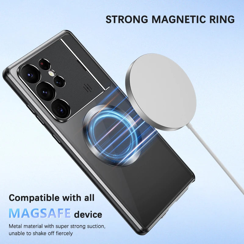 Luxury Metal Bracket Edition Magsafe Case - Samsung
