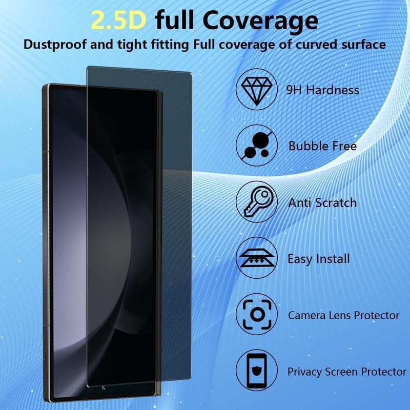 Galaxy Z Fold7 Tempered Glass + Camera Lens Protector
