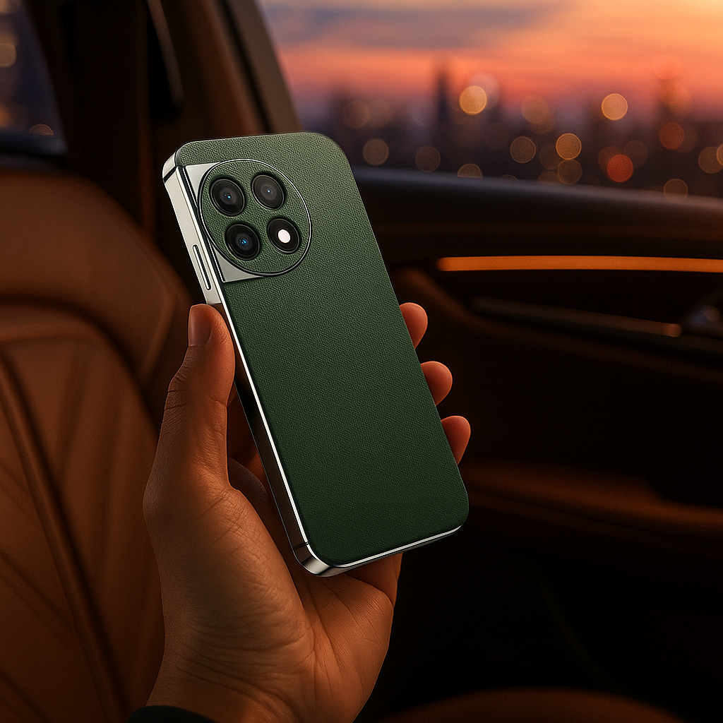 OnePlus 13R Chrome Edge Luxe Leather Case