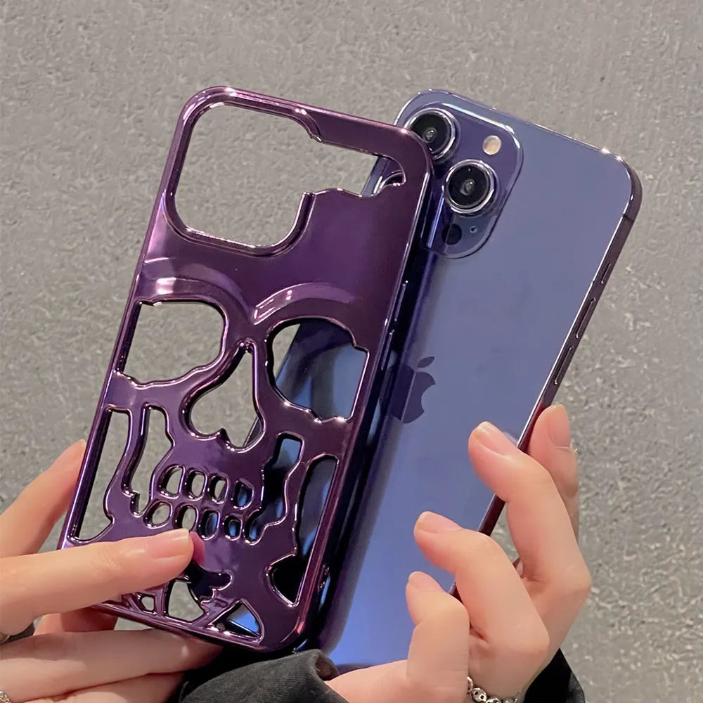 Hollow Skull Design Case - iPhone