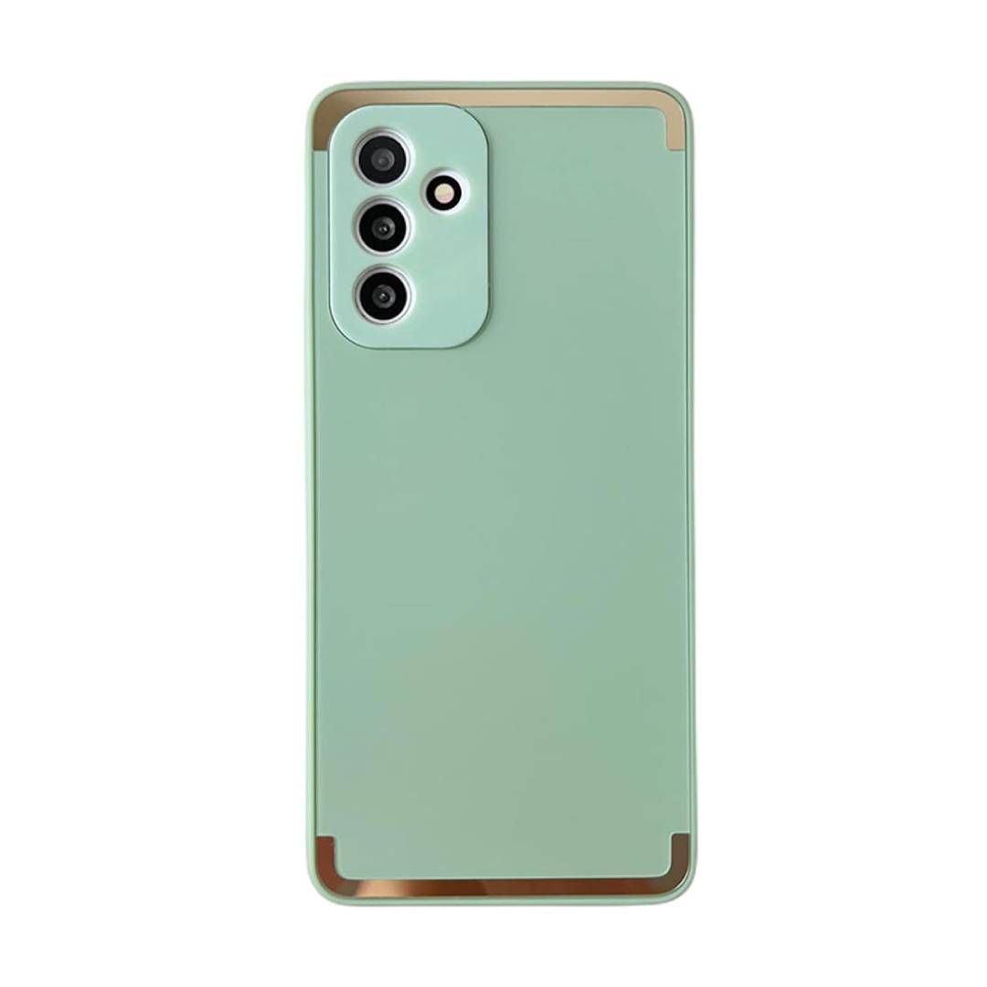 Galaxy A Series Square Gold Plated Matte Case