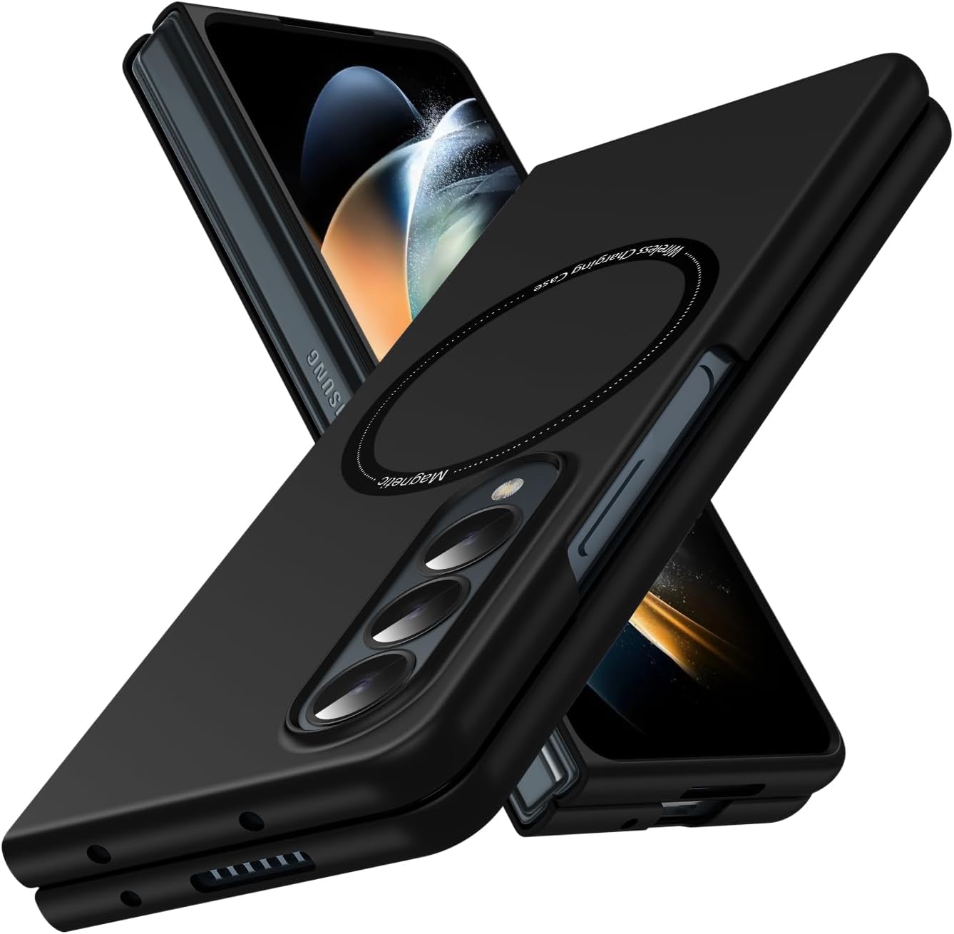 Galaxy Z Fold Series Smooth Borderless Magnetic Grip Case