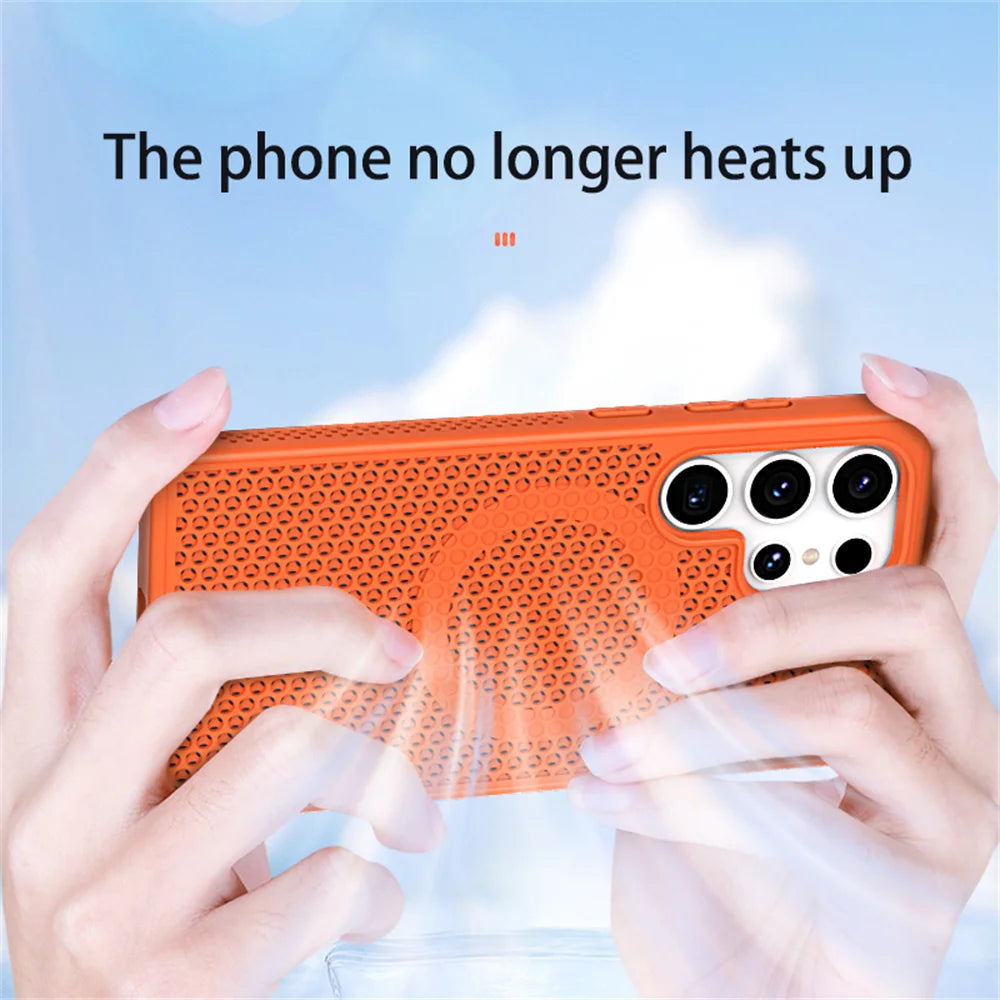 Magnetic Lattice Heat Dissipation Case - Samsung