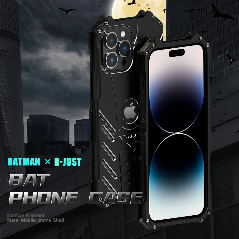 iPhone 15 Series R-Just Aluminium Shell Anti-shock Case