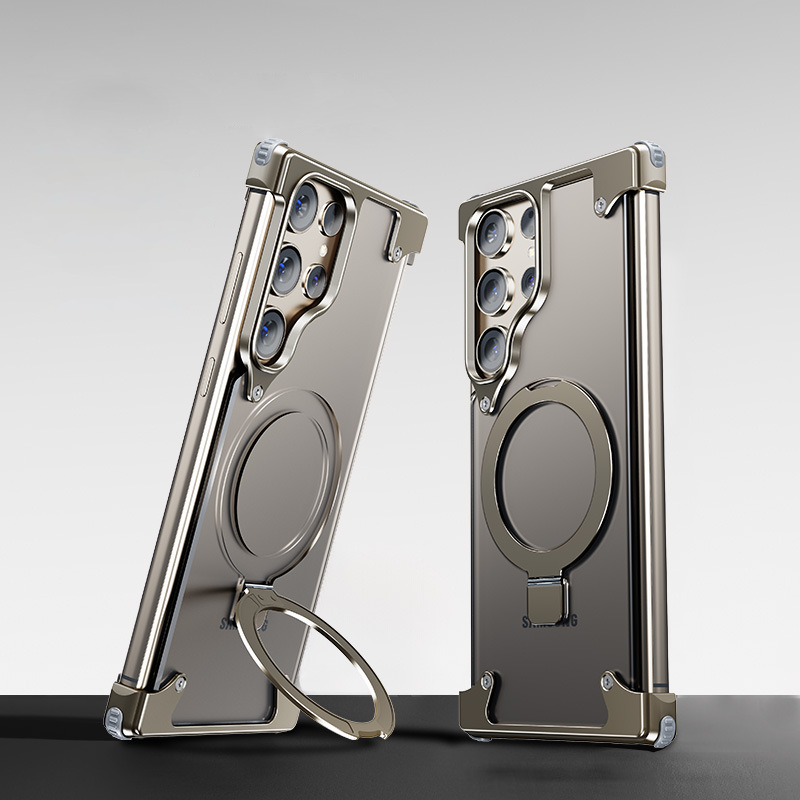 Pivot Metal Matte Magsafe Kickstand Case - Samsung