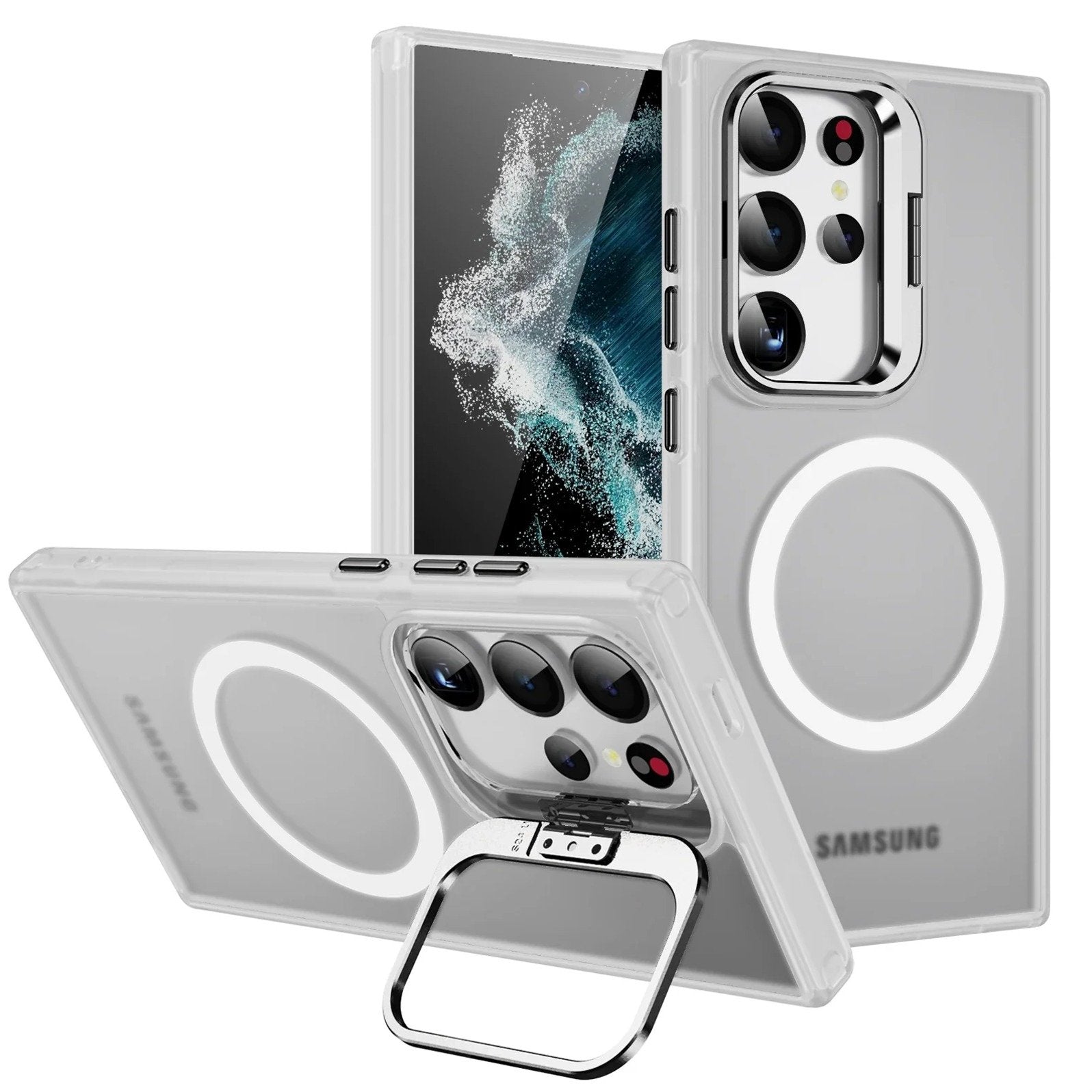 Foldable Camera Kickstand Magsafe Case - Samsung