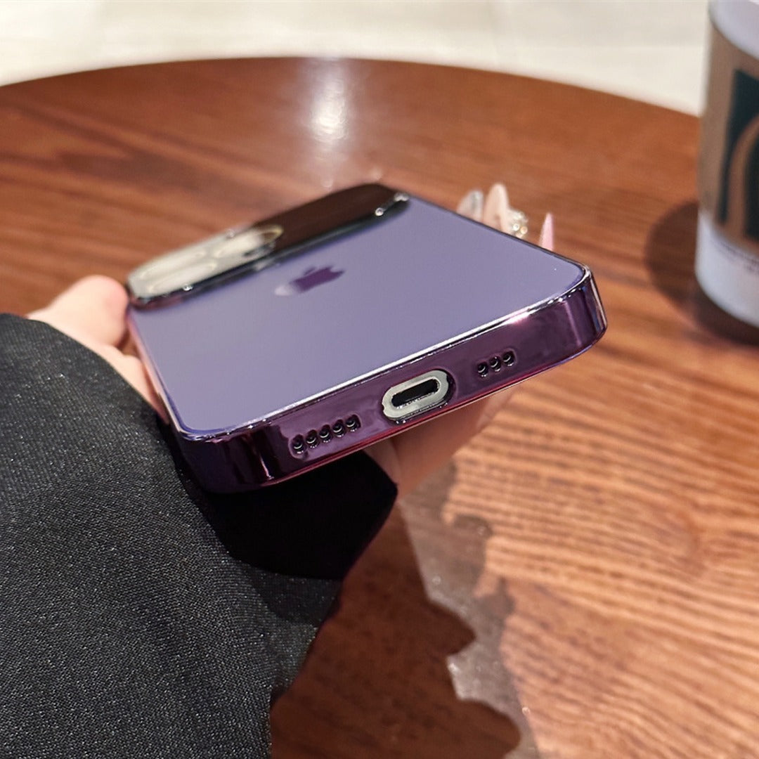 Ultra Slim Matte Shockproof Full Lens Case - iPhone