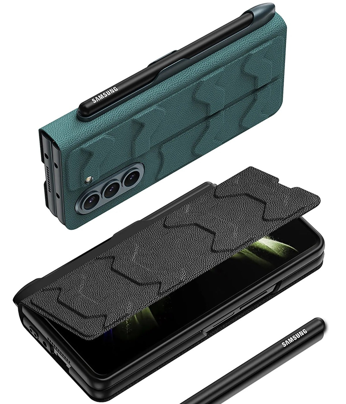 Shell Film Integrated Warrior Leather Case