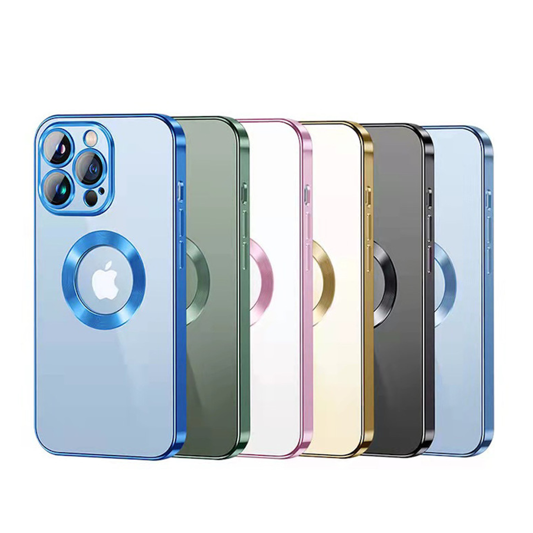 iPhone 13 Series Clear Plating Logo Cut Soft Case