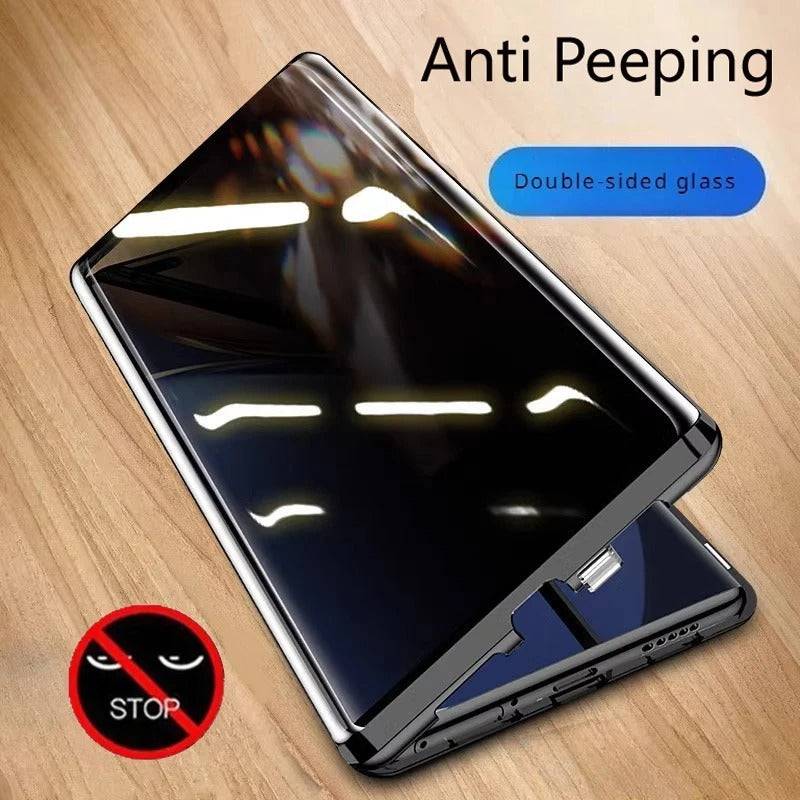 Galaxy S25 Ultra Privacy Shield Dual Magnetic Glass Case