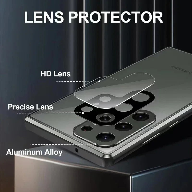 Galaxy S25 Ultra Privacy Shield Dual Magnetic Glass Case