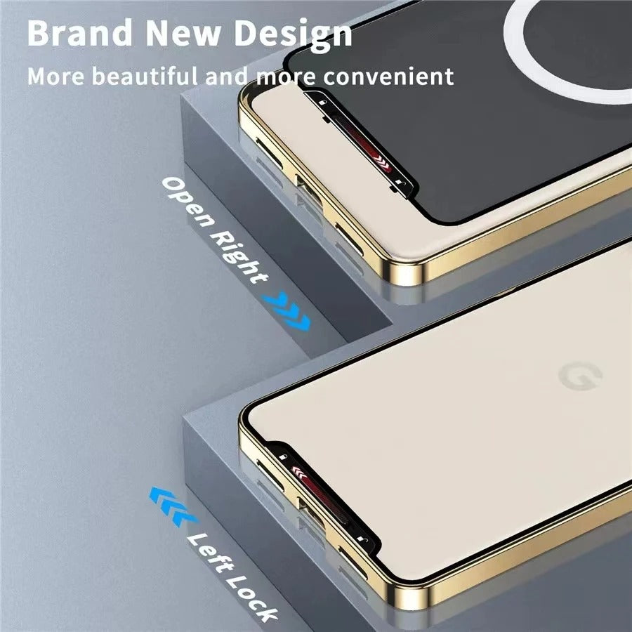 Pixel 8 Series Luxe Guard Ultra Thin Metal Frame Case