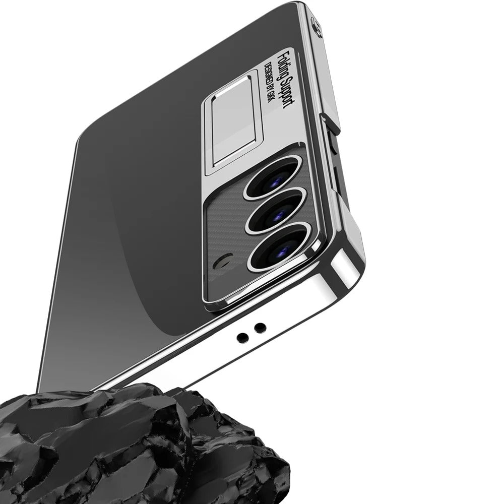 Luxury Ultra Clear Hybrid Stand Case - Samsung