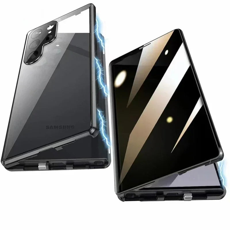 Galaxy S25 Ultra Privacy Shield Dual Magnetic Glass Case