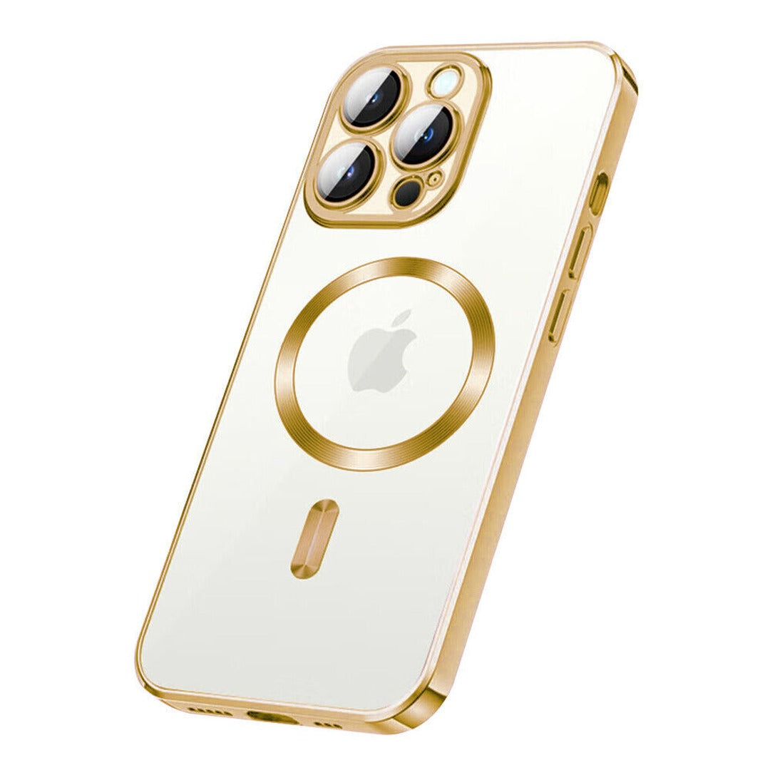 iPhone 15 Series Luxury Magsafe Plating Camera Protection Case