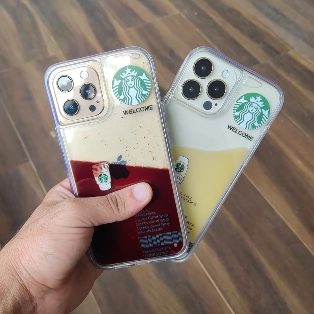 iPhone 13 Series Coffee Edition Floating Gel Liquid Case