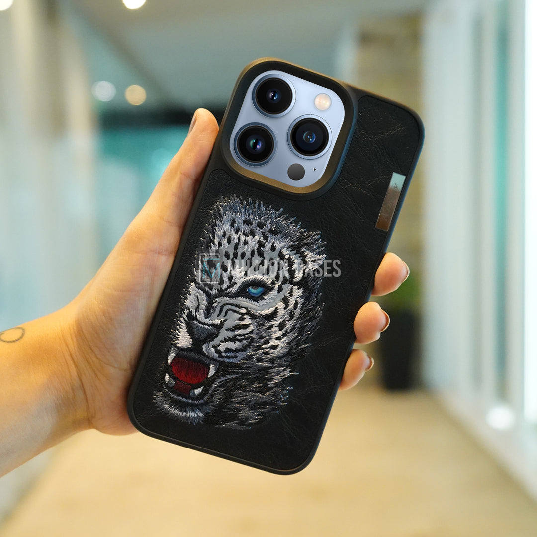 iPhone 13 Series Nimmy 3D Embroidery Leather Case