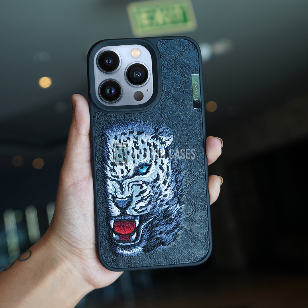 iPhone 13 Series Nimmy 3D Embroidery Leather Case