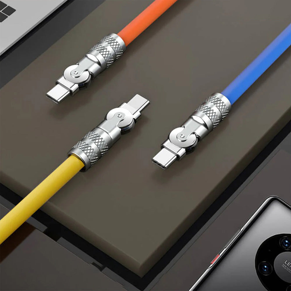 120W 6A Super Fast Rotatable Charging Cable