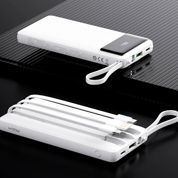 Magic Box Premium Power Bank (10000 MAh) (In-Built Cables) (For