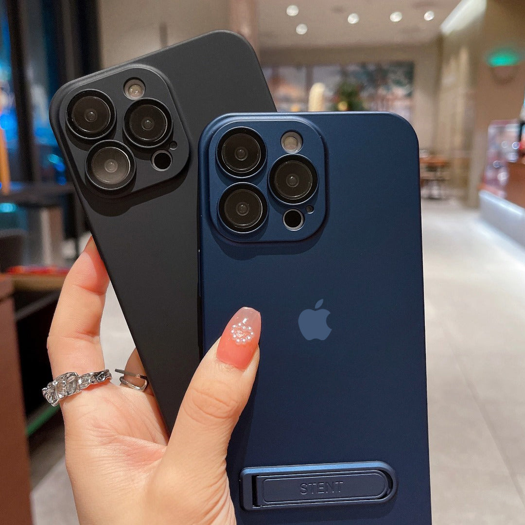 Ultra Thin Matte Kickstand Case - iPhone