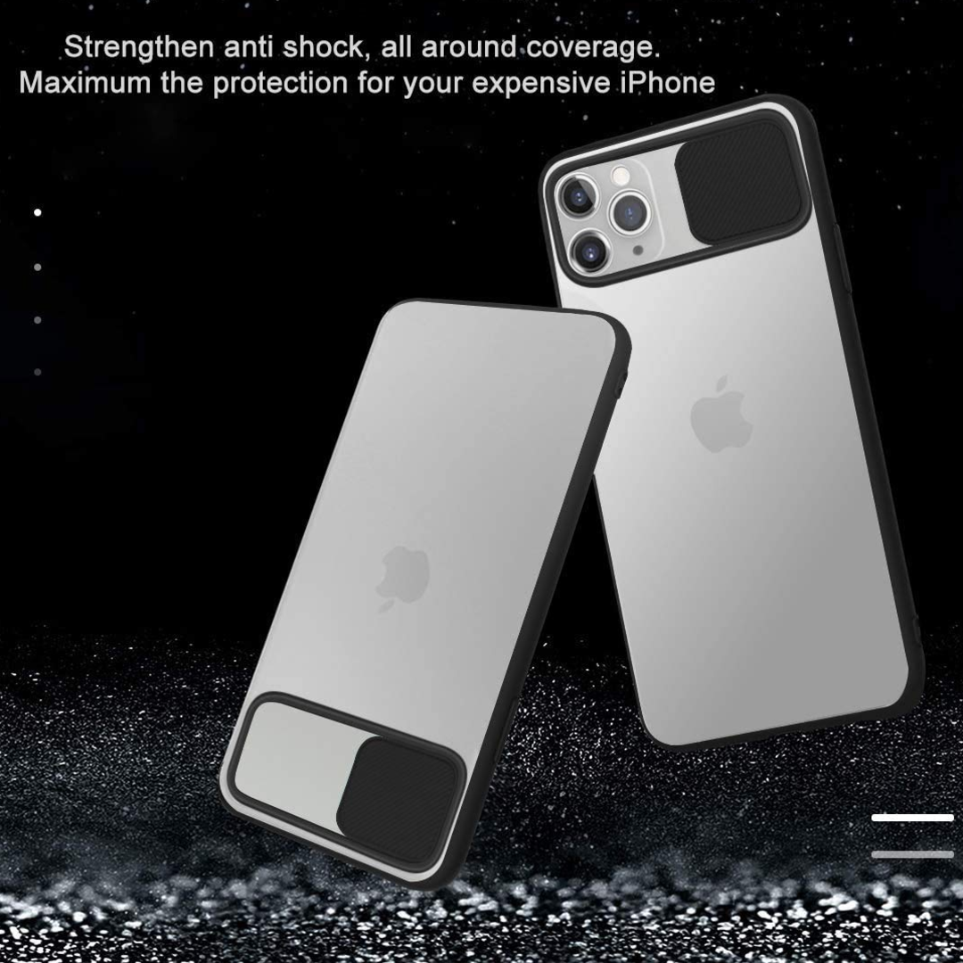 iPhone 12 Series - Camera Slide Case With Tempered Glass