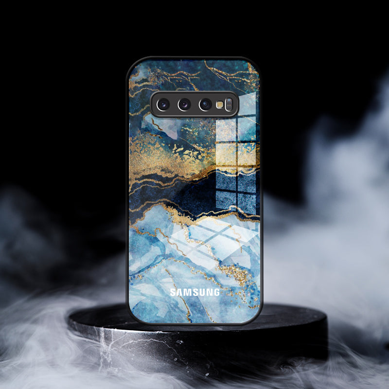 Dark Ocean Pattern Glass Case - Samsung