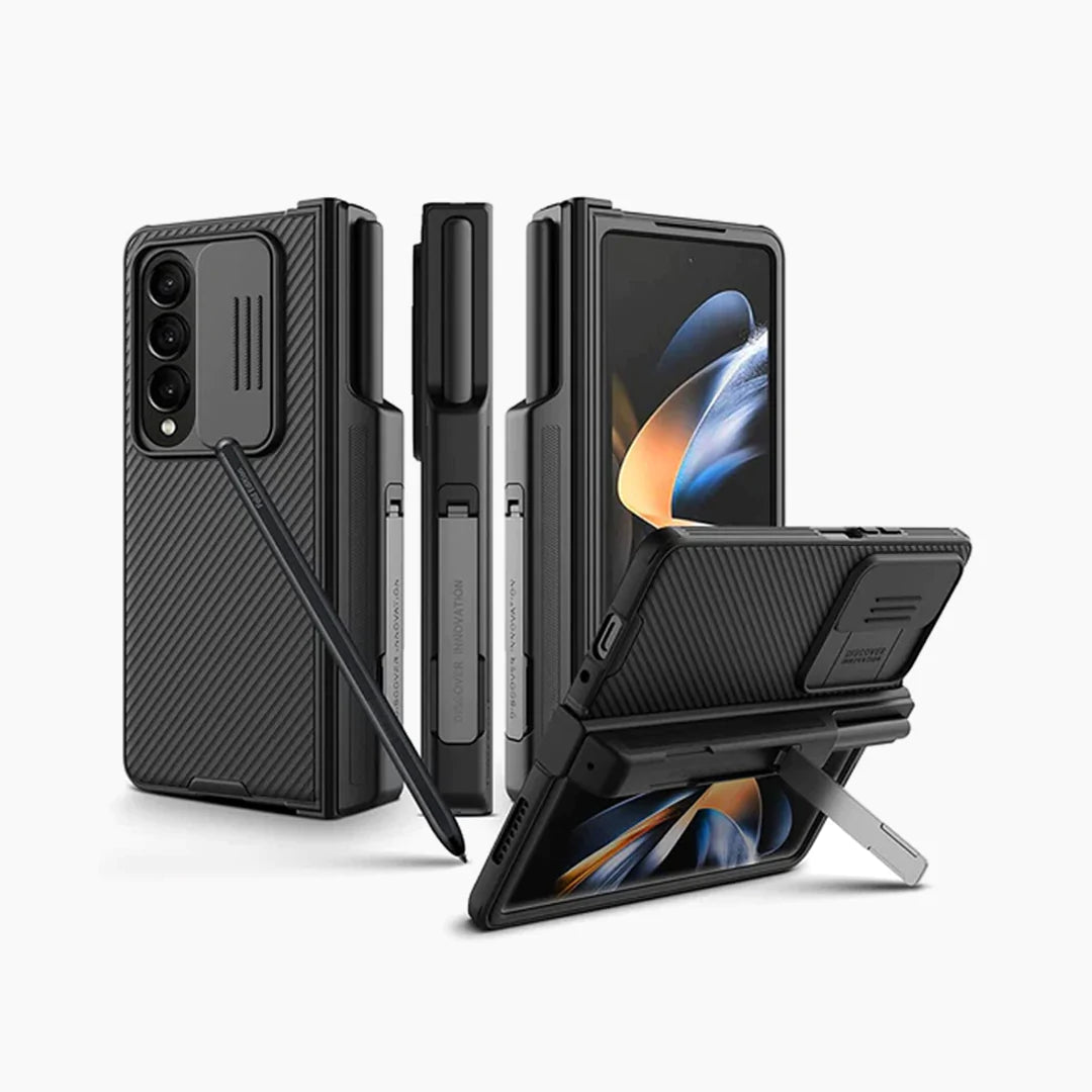 Galaxy Z Fold4 Camera Protection Camshield S-Pen Holder Stand Case