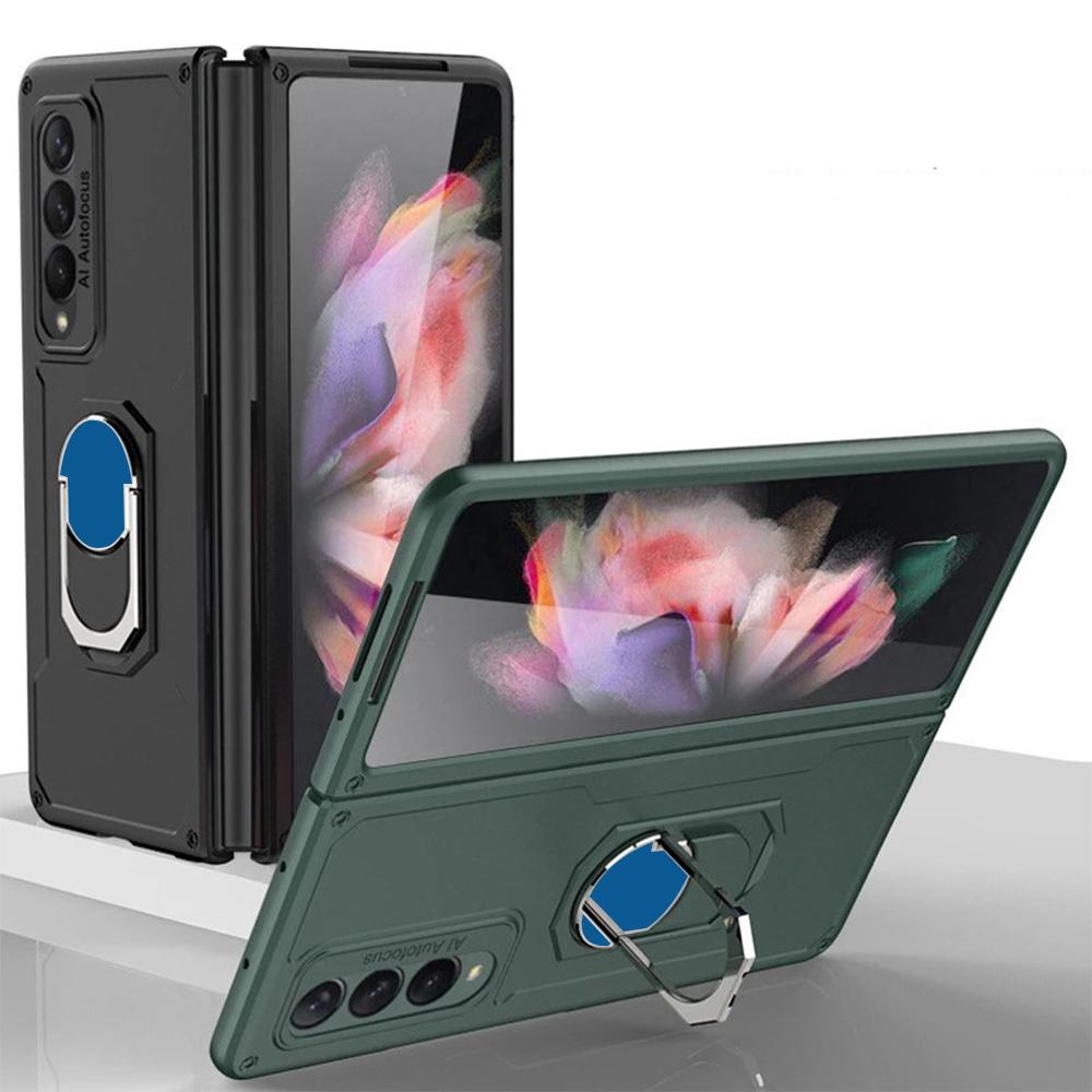 Galaxy Z Fold3 Armor Metallic Ring Case