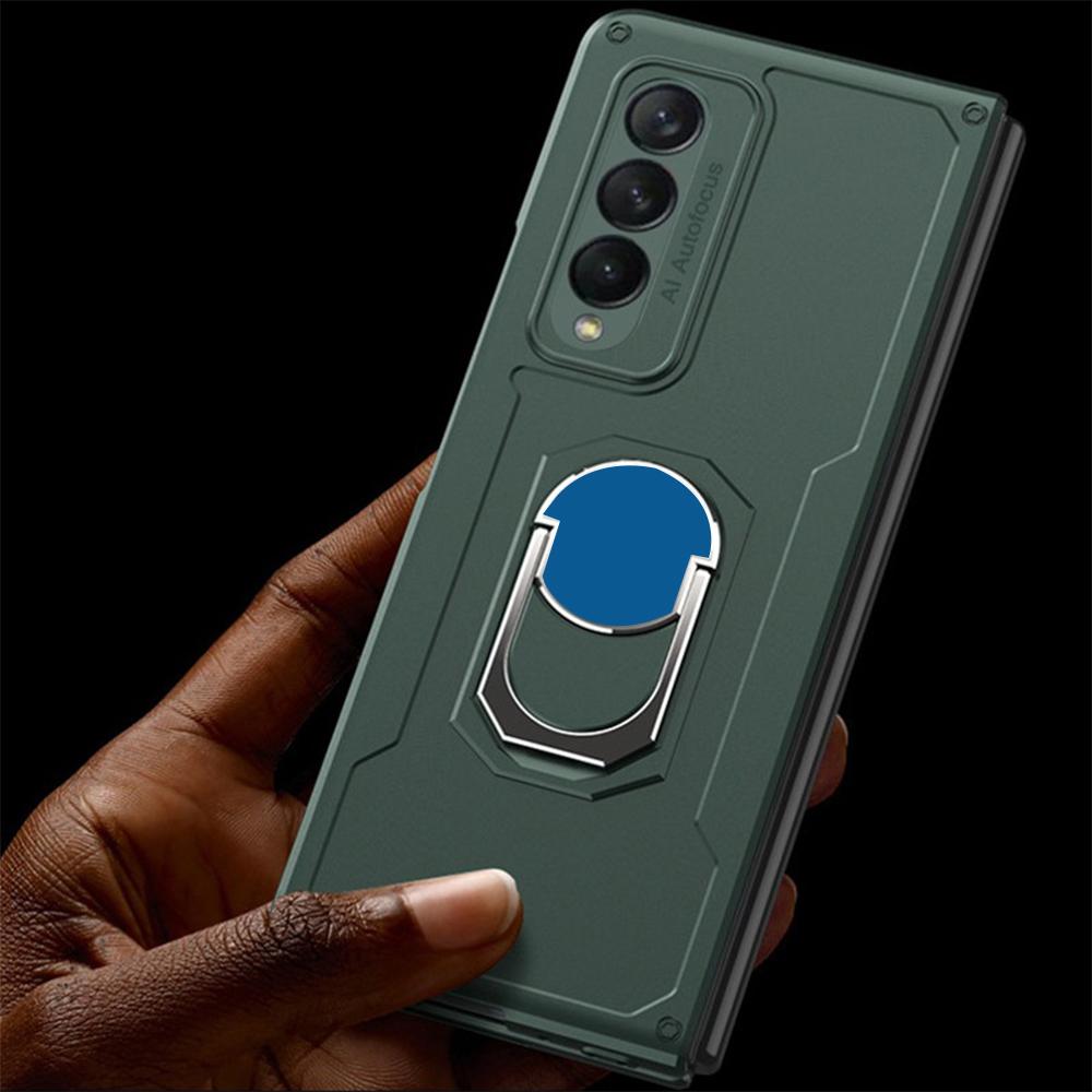Galaxy Z Fold3 Armor Metallic Ring Case