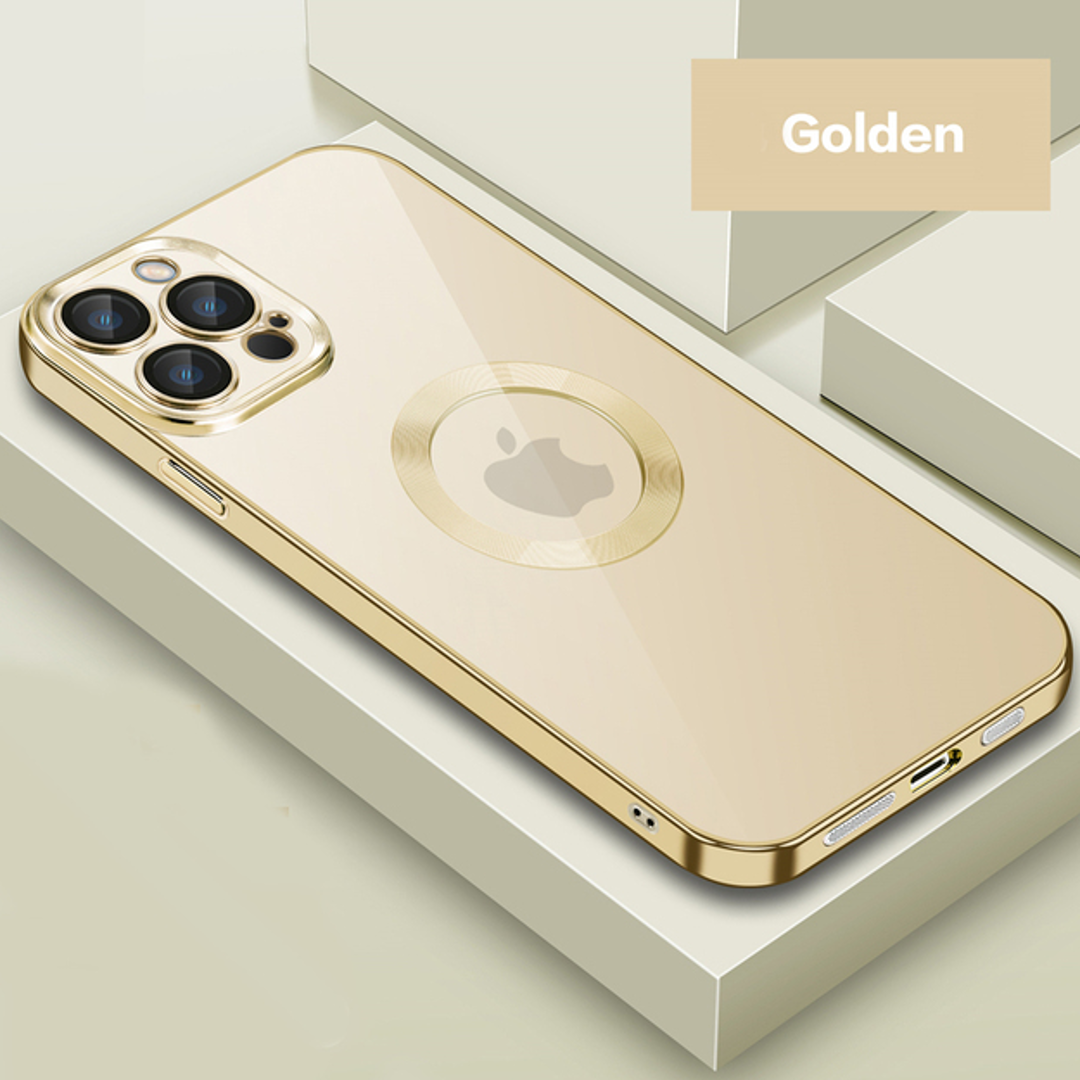 iPhone - Clear Plating Logo Cut Soft Case