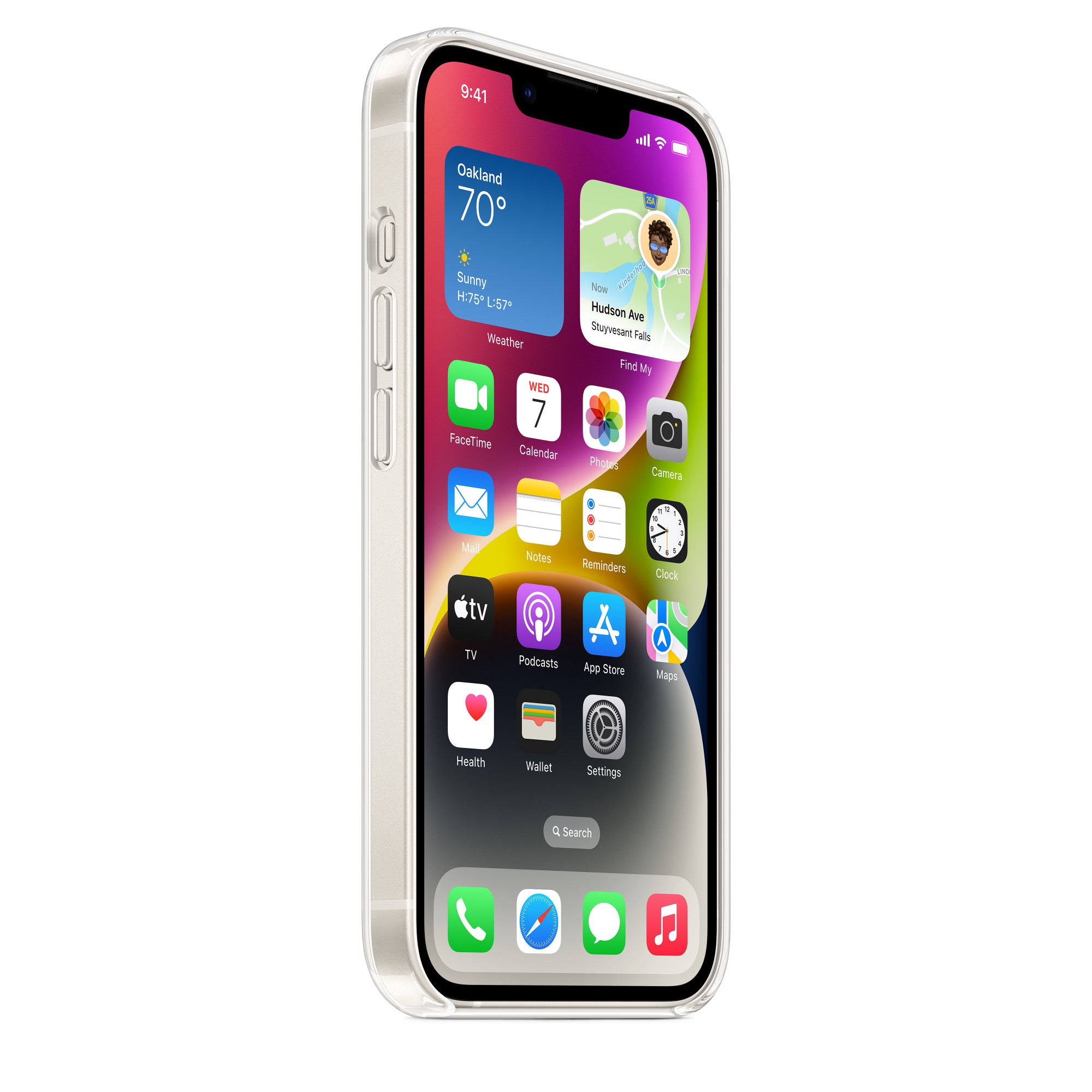 iPhone 14 Anti-Knock TPU Transparent MagSafe Case
