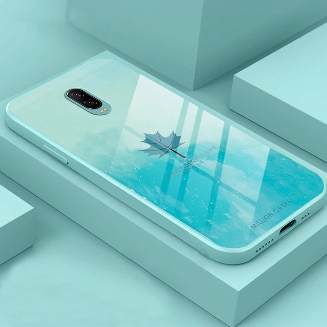 OnePlus Series Watercolor Mapple Leaf Glass Case