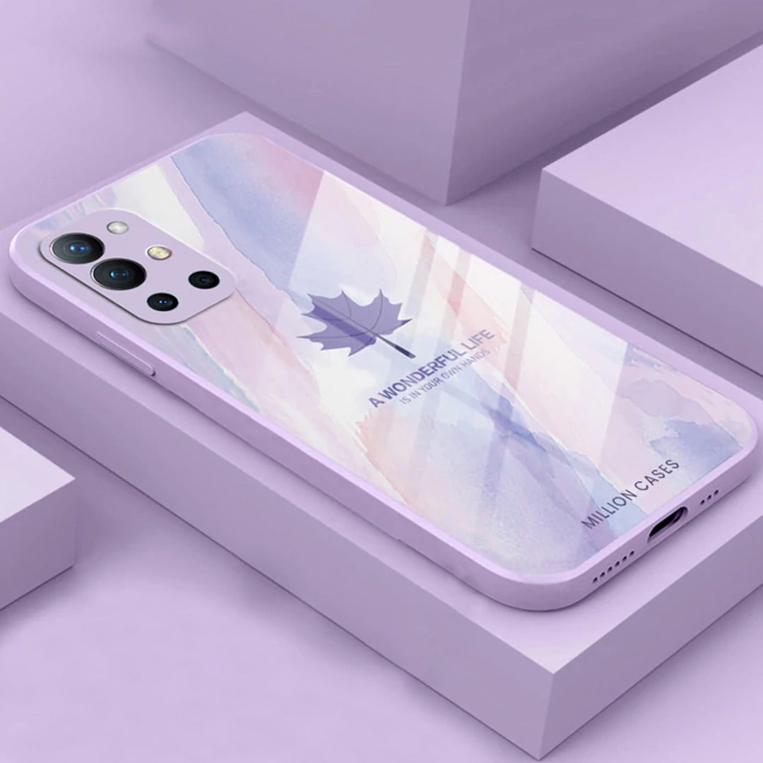 OnePlus Series Watercolor Mapple Leaf Glass Case
