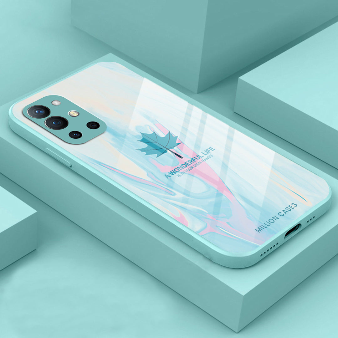 OnePlus 8T Watercolor Mapple Leaf Glass Case