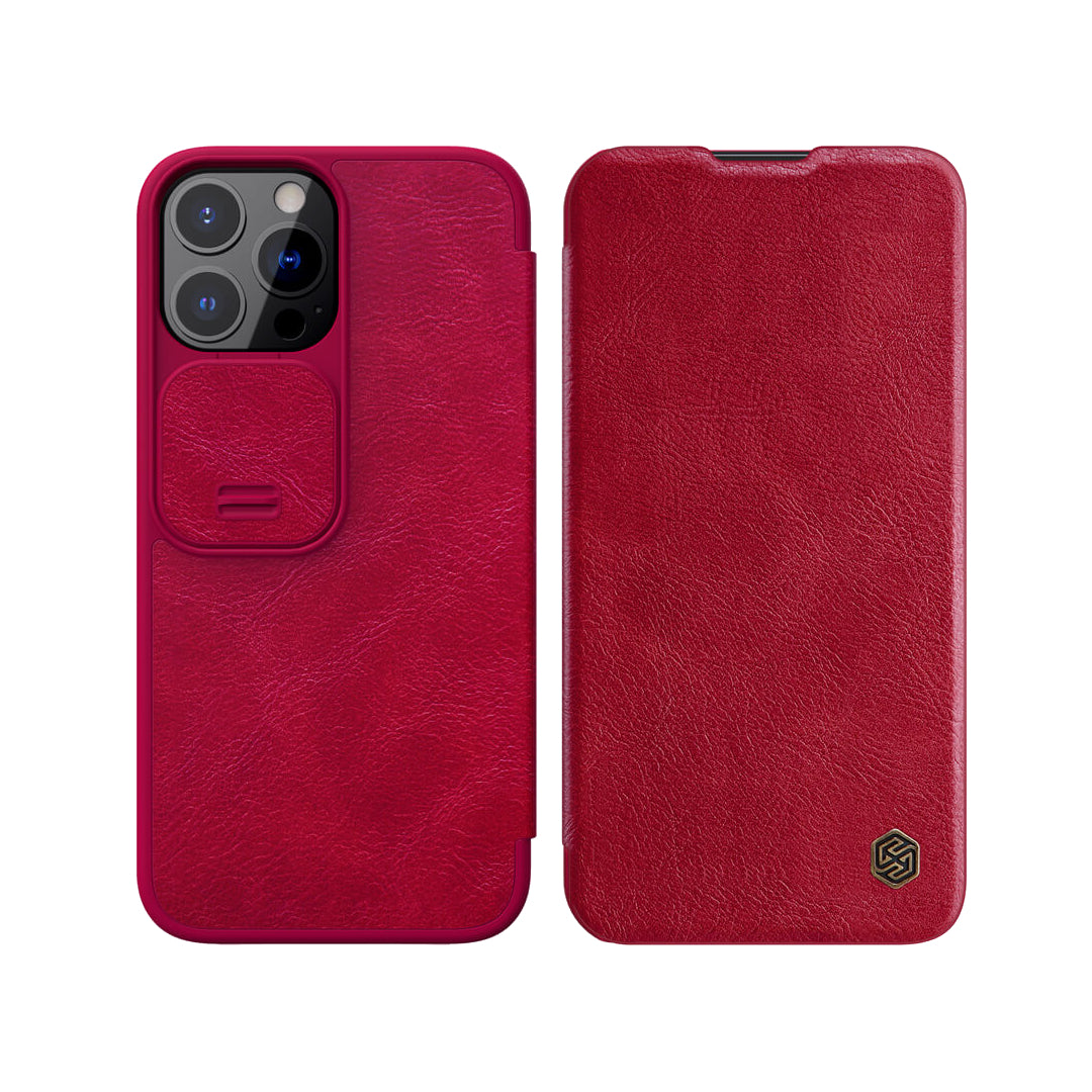 Camera Protection Qin Leather Flip Case