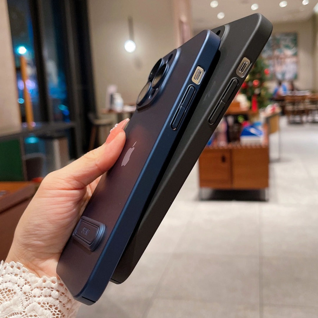 Ultra Thin Matte Kickstand Case - iPhone