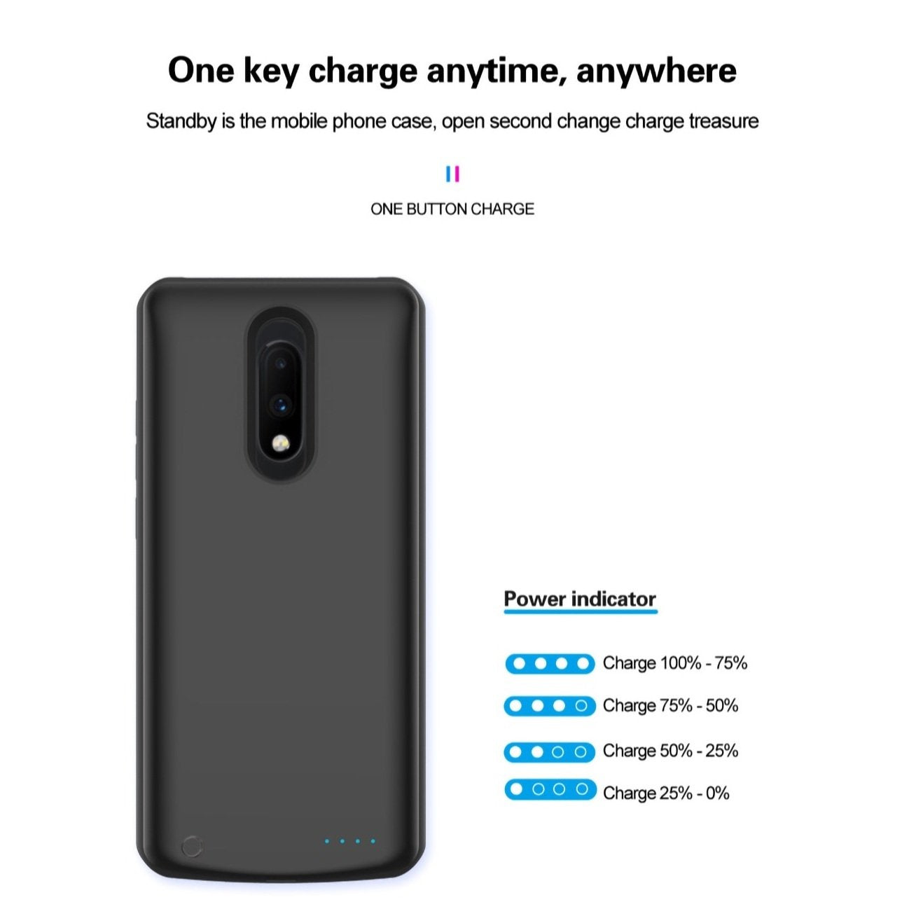 OnePlus Series Portable 5000 mAh Battery Shell Case