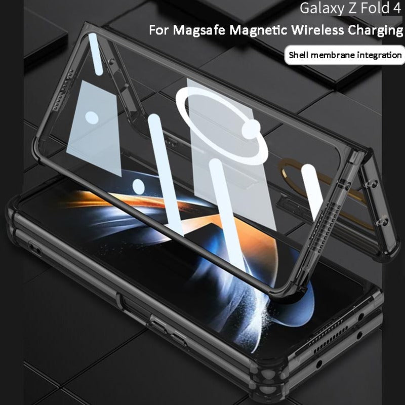 Galaxy Z Fold4 CrystalMag Embedded Metal Ring Case