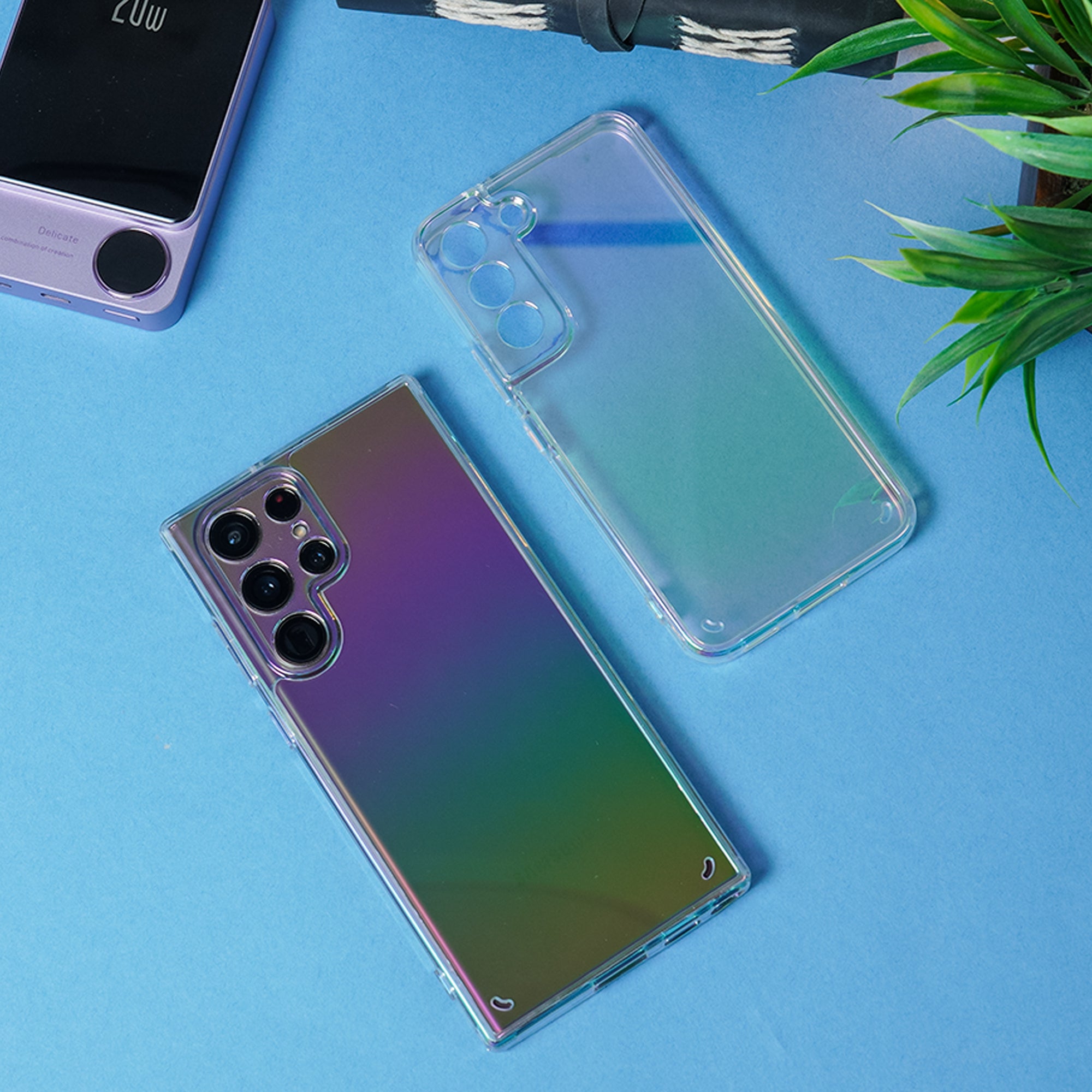 Galaxy S22 Gradient Aurora Clear Case