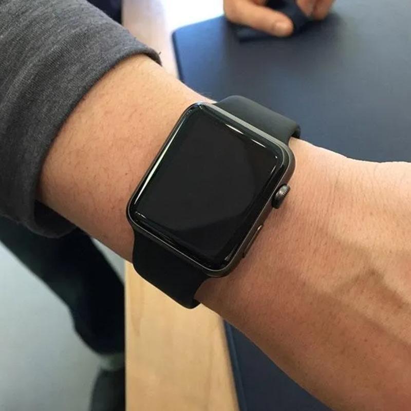 Coteetci ® Silicone Strap for Apple Watch  - Black