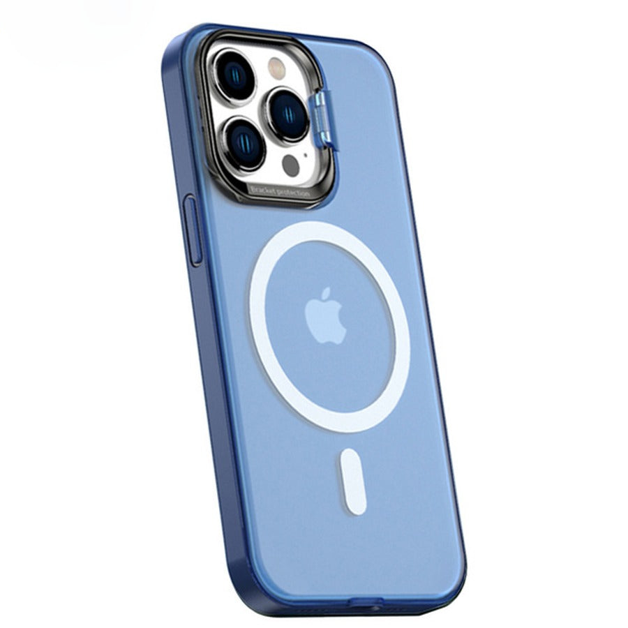 iPhone Series Frosted Matte Case With Kickstand Ring