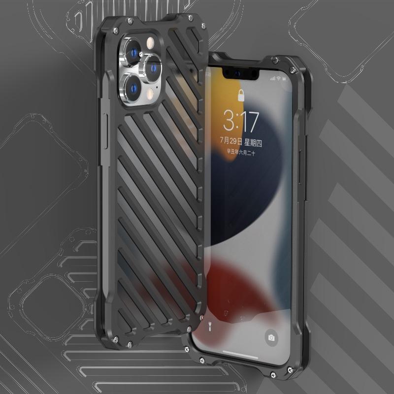 iPhone 13 Pro Max R-Just Aluminium Alloy Grill Case
