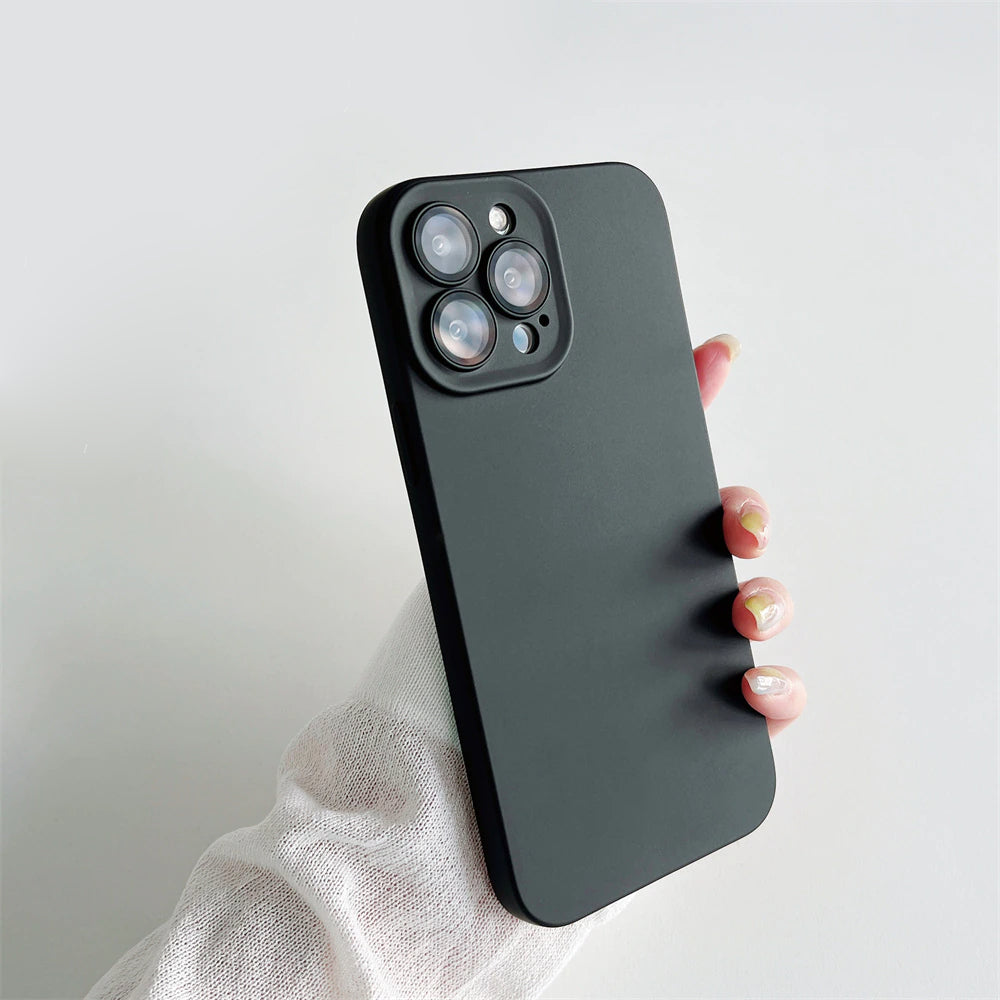 iPhone 14 Series Ultra-Thin Matte Paper Back Case