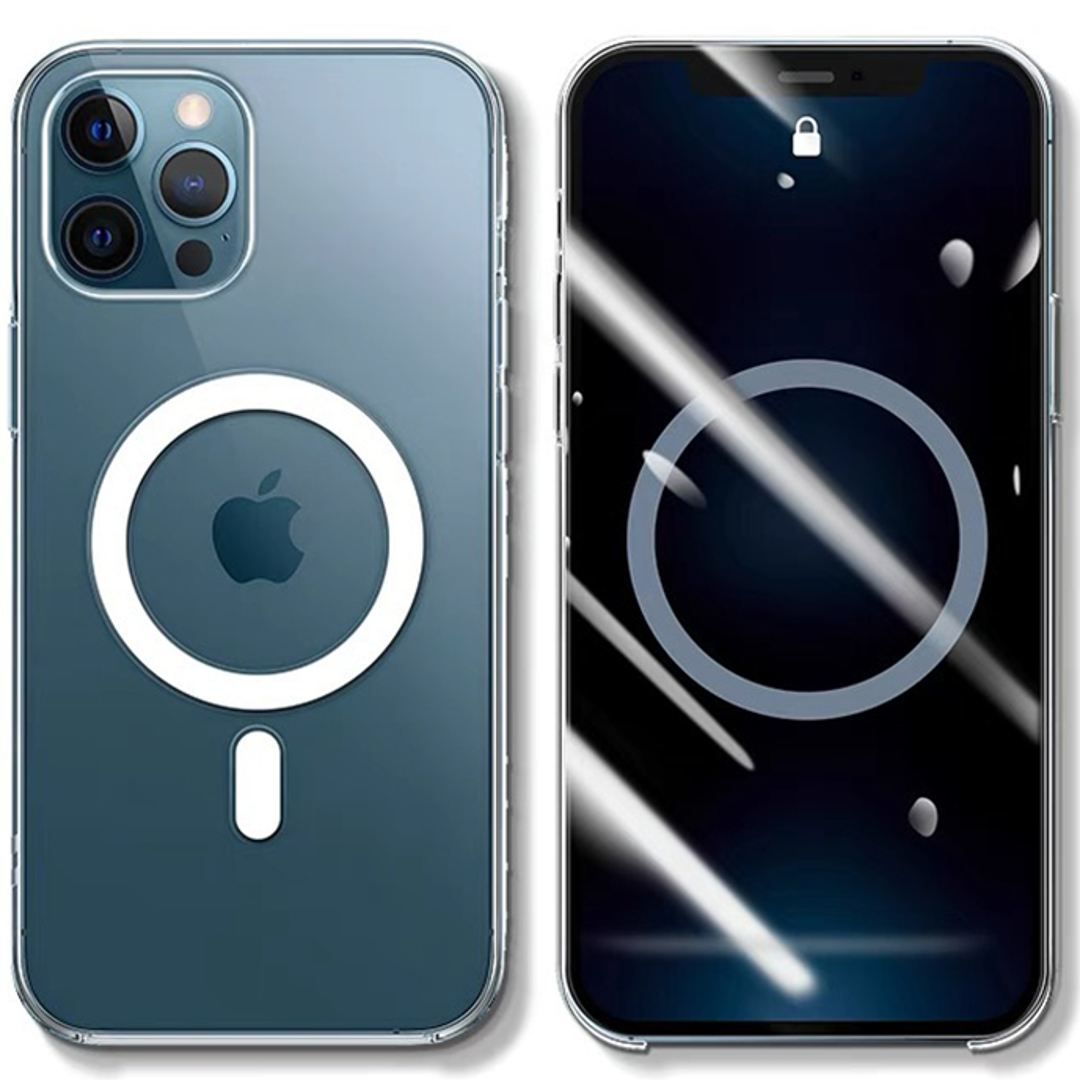 iPhone 14 Series - Anti-Knock TPU Transparent Magsafe Case
